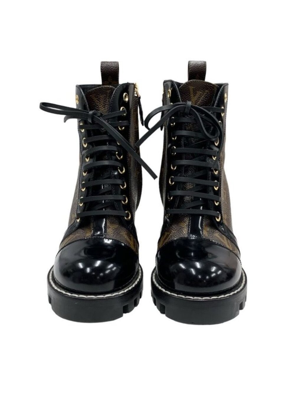 Louis Vuitton Star Trail Line Monogram Boots Short Shoes Leather Brown - Picture 2 of 10